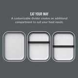 Bentgo Stainless Steel Leak-Proof Lunch Box Food Container 1200ml Carbon Black