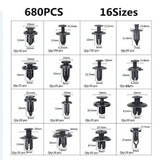 731 PCS Car Body Trim Clips Retainer Bumper Auto Panel Push Plastic Fastener Kit