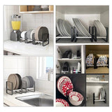 Combo Kitchen Cabinet Storage Shelve Chopping Board Plates Storage Large & Small