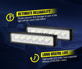 2x 6inch Osram Flood LED Work Light Bar Offroad 4x4 Reverse Fog Lamp 12V 24V