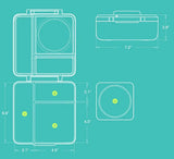 Omie Omiebox Hot & Cold Bento Lunchbox - Blue Sky Omie