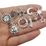 70PCS Bulk Tibetan Silver Mixed Charms Pendant Jewelry DIY Making Craft Findings