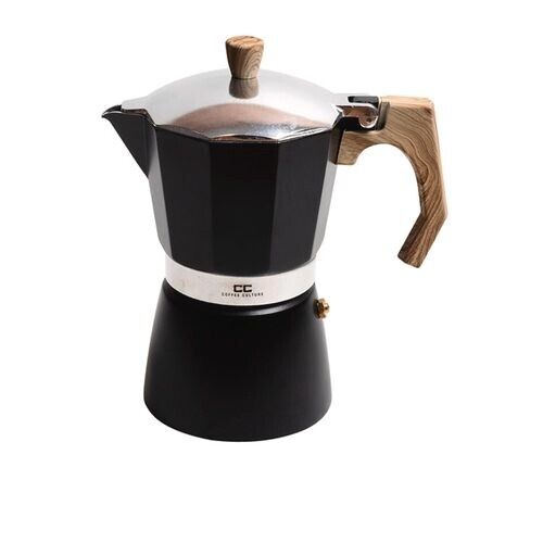 Coffee Culture Italian Stove Top Coffee Espresso Maker Percolator 9 cup Black