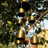 Wind Chimes Large Copper Bells Hanging Garden Yard Home Decor Outdoor - 48cm