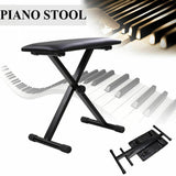 Adjustable Keyboard Bench Stand Portable Piano Stool Seat Folding Chair 4 Way