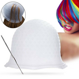Reusable Hair Cap Salon Highlighting Tinting Hairdressing Streaking Silicone Hat