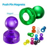 20x Push Pin Magnets Thumbtacks Magnets Fridge Whiteboard Magnets Office Tool