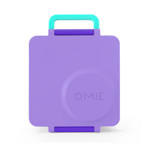 OmieBox Hot & Cold Bento Lunch Box Kids Food Storage Container - Purple Plum