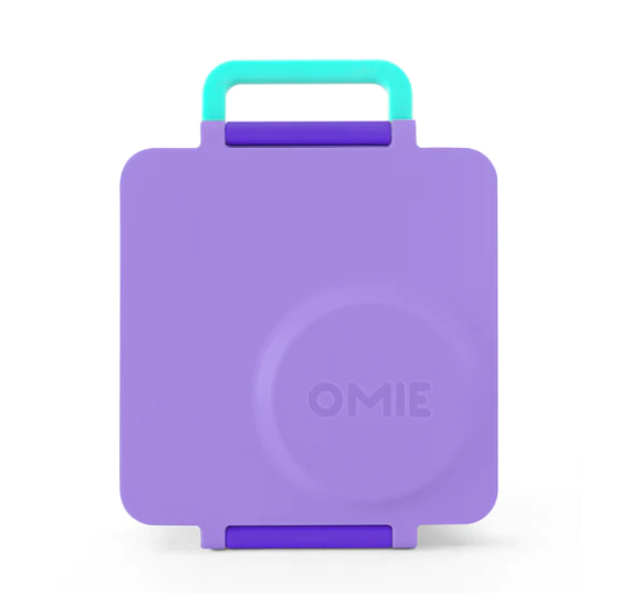 OmieBox Hot & Cold Bento Lunch Box Kids Food Storage Container - Purple Plum