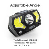 LED Head Torch Headlight COB Camping Headlamp USB Rechargeable Waterproof
