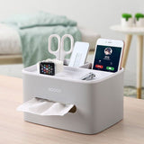 Tissue Box Cover Table Napkin Paper Case Car Holder Storage Organizer Grey