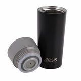 Insulated Coffee Mug Cup Travel Thermal Stainless Steel Flask Oasis -360ml Black