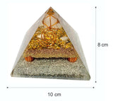 Tiger Eye Crystal Merkaba Orgonite Orgone Pyramid Talisman Powerful