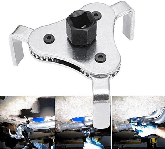 3 Jaw Engine Oil Filter Removal Wrench Tool -1/2