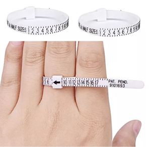 2x Ring Sizer Size Check Tool Finger Gauge Jewelry Measurement Sizes Ruler UK/AU