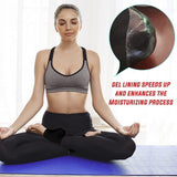 1pair Heel Socks Silicone Gel Cracked Foot Skin Care Protector SleevePain -Black