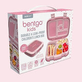Bentgo Kids Lunch Box With Compartment Bento-Style Leak-Proof Glitter Pink