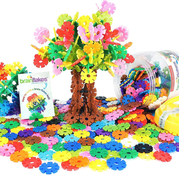 500 Piece Interlocking Plastic Disc Set Creative Educational Kids Building Toy