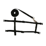 Adjustable Bunny Traction Rope RunningWalkingPet Rabbit Soft Harness Leash Black