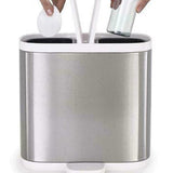 Joseph Joseph Split Bathroom Waste Separation Bin Stainless Steel