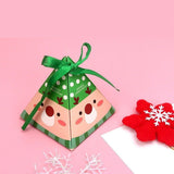 24pcs Christmas Candy Box Bag Christmas Tree Gift Box Paper Box Gift Party Bag