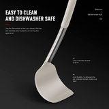 Silicone Cooking Utensils Heat Resistant Kitchen Turner Tongs Cookware Set Khaki