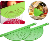 Saucepan Strainer Clip Drainer Plastic Pot Pan Kitchen Rice Pour Water