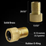2pc Bicycle Pump Adapters Converter Presta to Schrader Bike Valve Tyre Connector