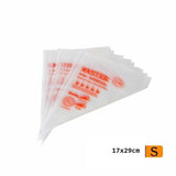 200x Plastic Disposable Piping Bag Cake Decor Icing Frosting Nozzles -S 17x29cm