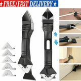 3 in 1 Silicone Caulking Tool Removal Residue Scraper Kit Multi-Function Remove