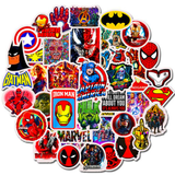 50pcs Marvel Superhero Stickers Vinyl Decal Car Skateboard Waterproof Pack1