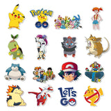 50x Pokemon Go Friends Pikachu Vinyl Decal Mix Kid Stickers Laptop Phone Bottle
