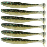 100x Soft Plastic Fishing Lures 70mm Paddle TAIL FLATHEAD Bream Bass Cod Lure