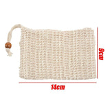 8x Soap Exfoliating Bags Ramie Foaming Soap Saver Bag Pouch Drawstring