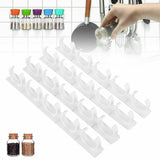 2x Kitchen Spice Gripper Strip Jar Rack Organiser Storage Holder Wall