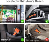 2x Car Emergency Hammer Window Glass Breaker Seat Belt Cutter Safety Escape Tool