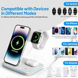 3 in 1 Wireless Charger 15W Fast Wireless Charging Station 3-In-1 Wireless Dock