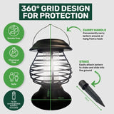 Solar Powered Mosquito Killer Lamp Fly Trap Zapper Bug Insect Garder Light