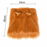 Lion Costume Mane Wig Large Dog Fancy Dress Up Party for Pet Halloween Clothes