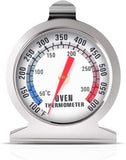 1x Stainless Steel Oven Thermometer Large Dial Kitchen Food Temperature