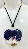 Blue Sandstone Tree of Life Orgonite Orgone Crystal Pendant Energy Healing EMF