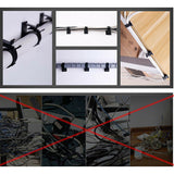 20pcs Adhesive Cord Management Cable Clips Black Wire Holder Organizer Clamp