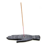 Palmistry Incense Stick Burner Holder Black WhiteHand Shape Yoga Meditation