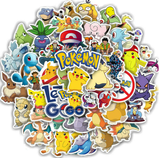 50x Pokemon Go Friends Pikachu Vinyl Decal Mix Kid Stickers Laptop Phone Bottle