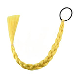 1x Braided Ponytail 40cm Hair Band Kids Braiding Hair Extensions Yellow