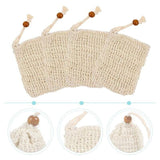 8x Soap Exfoliating Bags Ramie Foaming Soap Saver Bag Pouch Drawstring