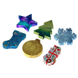 Christmas Snowflake Snowman Epoxy Resin Mold Pendants Ornaments Silicone Mould