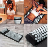 Massage Acupressure Mat Yoga Shakti Sit Lying Mats Pain Stress Relax -Purple
