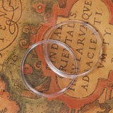 100pcs Coin Storage Box Case Capsules Holder Clear Plastic Round Coins Container