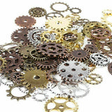 100g Mix Assorted Gears Steampunk Cogs Gears Pendants Clock Wheels Gear DIY Craf